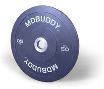 Диск бампированный обрезиненный MD Buddy MD1027 10 кг