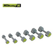 Гантельный ряд полиуретановый 1-10 кг MD Buddy MD2119